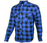 GMS Jaguar Chemise de moto, noir-bleu, taille S pour homme
