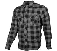 GMS Jaguar Chemise de moto, noir/gris, Taille 5XL