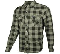 GMS Jaguar Chemise de moto, noir/olive, Taille S