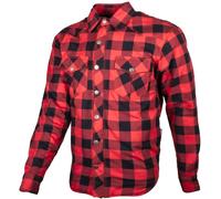 GMS Jaguar Chemise de moto, noir-rouge, taille S pour homme