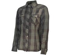GMS Jaguar Chemise moto pour dames, noir-vert, taille XL pour femmes
