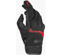 GMS Jet-City Gants de moto, noir/rouge, Taille S