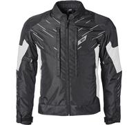 GMS Kasai veste textile de moto imperméable, Noir/Blanc, Taille 4XL