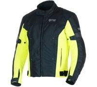 GMS Lagos Veste textile de moto imperméable, noir/jaune, Taille S