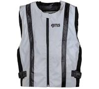GMS-Moto LUX, gilet de sécurité XXL Gris Clair/Noir Gris Clair/Noir