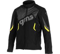 GMS Arrow Veste Softshell Moto, noir-jaune, taille XS pour homme