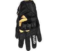 GMS Curve Gants de moto, noir-jaune, taille S pour homme