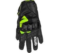 GMS Curve Gants de moto, noir-vert, taille XS