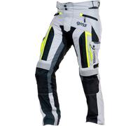 GMS-Moto Everest, pantalon textile imperméable XS Gris Clair/Noir/Jaune Néon Gris Clair/Noir/Jaune Néon