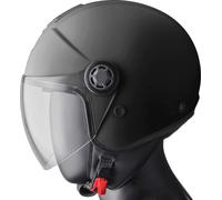 GMS-Moto Gelato Sesame, casque ouvert S Noir Noir