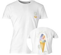 GMS-Moto Gelato, t-shirt femmes M Blanc/Vert Blanc/Vert