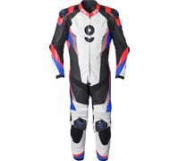 GMS-Moto GRC-1, combinaison en cuir 1pcs. 52 Noir/Blanc/Rouge/Bleu Noir/Blanc/Rouge/Bleu