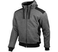 GMS-Moto Grizzly, zip à capuche XXL Gris/Noir Gris/Noir