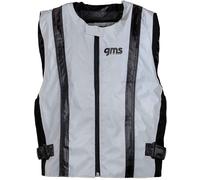 GMS-Moto LUX, gilet de sécurité L Gris Clair/Noir Gris Clair/Noir