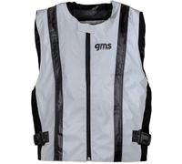 GMS-Moto LUX, gilet de sécurité XL Gris Clair/Noir Gris Clair/Noir