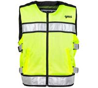 GMS-Moto Premium EVO, gilet de sécurité XXL Jaune Néon/Noir Jaune Néon/Noir