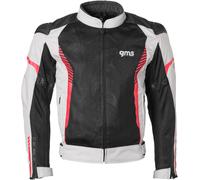 GMS Samu Mesh Veste textile moto, noir-gris-rouge, taille 3XL pour homme