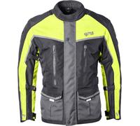 GMS-Moto Twister Neo, veste textile imperméable 3XL Noir/Gris/Jaune Noir/Gris/Jaune