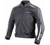 GMS Outback Evo Veste textile de moto, noir-blanc, taille M pour homme