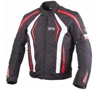 GMS Pace Veste textile de moto, Noir/Rouge/Blanc, Taille S