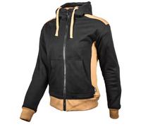 GMS Panda Hoodie de moto de dames, noir/marron, Taille XS