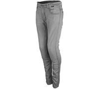 GMS Rattle Slim Jeans de moto de dames, gris, Taille 32