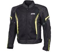 GMS Samu Mesh Veste textile moto, noir-jaune, taille M pour homme