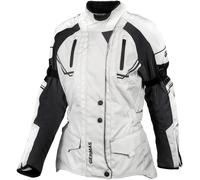 GMS-Moto Taylor, veste textile imperméable pour femmes L Beige/Noir Beige/Noir