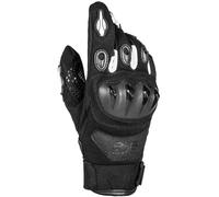 GMS Tiger Motorcycle Gants de moto, Noir/Blanc, Taille 2XL