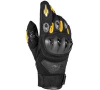 GMS Tiger Motorcycle Gants de moto, noir/jaune, Taille 3XL