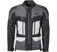 GMS Tigris veste textile de moto imperméable, noir-gris-blanc, taille 2XL pour homme