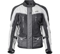 Gms Twister Neo Imperméable À L¿Eau Dames Moto Textile Veste, Noir-Gris-Blanc, Taille 2xl Pour Femmes Noir Gris Blanc