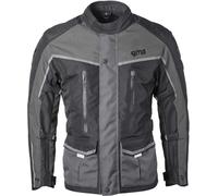GMS Twister Neo veste textile de moto imperméable, noir/gris, Taille 7XL