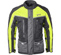 GMS Twister Neo veste textile de moto imperméable, noir/jaune, Taille 3XL