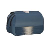 GMSGHJHDR Grande trousse à crayons avec impression 3D - Motif papillon et violoncelle - Double fermeture éclair - Pour l'école, les étudiants, les filles, les garçons, Bright Moon at Hippie, Taille