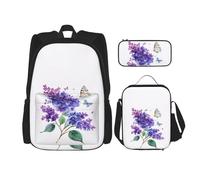 GMSGHJHDR Mountain View Sunny Day Sac d'école imprimé nature Sac à dos trousse à crayons et sac à déjeuner Sac à dos de voyage léger Sac à dos primaire pour enfants adolescents filles garçons