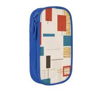 GMSGHJHDR Trousse à crayons de grande capacité avec impression 3D moderne du milieu du siècle - Sac de papeterie avec compartiments à fermeture éclair - Pour filles, garçons, étudiants, universitaires