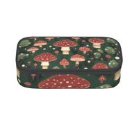 GMSGHJHDR Trousse à crayons de grande capacité avec impression 3D, motif bourdons, trousse de papeterie avec compartiments zippés, trousse à crayons pour filles, garçons, étudiants, Art champignons