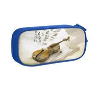 GMSGHJHDR Trousse à crayons de grande capacité avec motif papillon et violoncelle avec impression 3D, sac de papeterie scolaire avec compartiments zippés, trousse à crayons pour filles, garçons