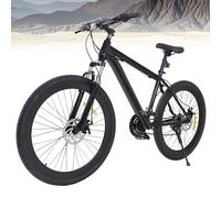 GMSLuu 26" VTT Haut de Gamme 21 Vitesses en Aluminium Noir pour garçons Filles Femmes et Hommes Vélo d'extérieur Frein à Disque Avant et arrière