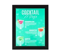 GMSLuu Cadre d'Affichage LED éclairé Support de Panneau Publicitaire Lumineux pour Montage Mural - Taille de l'Affiche : 34 x 44 cm