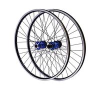 GMSLuu Jeu de roues de VTT 27,5 pouces, jante en alliage d'aluminium, frein à disque, jeu de roues de VTT, moyeux noirs et rouges