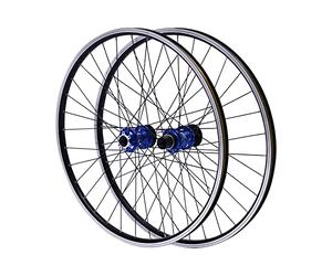 GMSLuu Jeu de roues de VTT 27,5 pouces, jante en alliage d'aluminium, frein à disque, jeu de roues de VTT, moyeux noirs et rouges