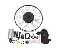 GMSLuu Kit de conversion pour vélo électrique 26/28" 1500 W 48 V - Roue arrière avec sac de contrôleur - Affichage LCD - Noir (26")