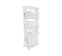 GMSLuu Panier à linge à 4 étages pour salle de bain 43 x 29 x 115,5 cm