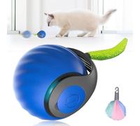 GMTEO Jouet Interactif pour Chat, 2025 Nouveau Jouet pour Chat Balle Interactive avec Queue en Peluche, Intelligent Jouet pour Chien Jeux Interieur (Bleu)