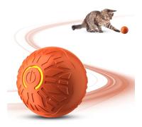 GMTEO Jouet Interactif pour Chat, 2025 Nouveau Jouet pour Chats Balle Interactive Chien avec Queue en Peluche, Intelligent Ball pour Chat Interieur Jouet Chien (Orange)