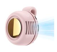 GMTEO Ventilateur Rechargeable Climatiseur Portable, 2026 Nouveau Mini Ventilateur électrique Silencieux Portable Sans Lames, Petit Ventilateur Pour Voyage Extérieur en été (rose)