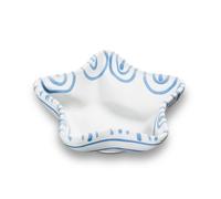 Gmundner Keramik Blaugeflammt, Coupe en étoile (L : 14cm)
