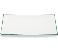 Gmundner Keramik Bord vert, Plaque rectangulaire (30x20cm)